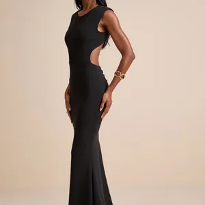 Lulu's Captivating Perfection Black Backless Sleeveless Maxi Dress thumbnail 5