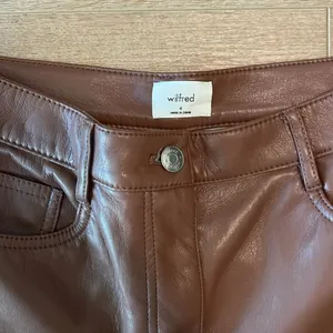 Aritzia faux leather trousers thumbnail 3