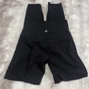 Lululemon Wunder Under Hi-Rise Crop Black Size 2 Luxtreme Leggings thumbnail 6