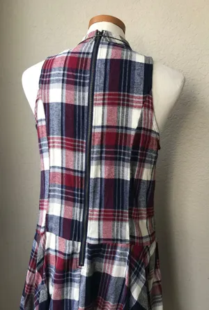Plaid Mock Dress Size L thumbnail 3
