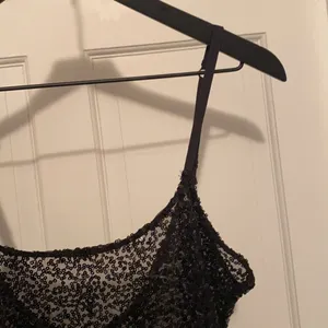 Free People Intimately black sequin slip dress, size small thumbnail 5