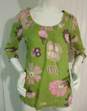 Boden floral tunic too green sizzle XS /4 thumbnail 1