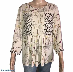 Dalia floral print chiffon blouse Size M thumbnail 1