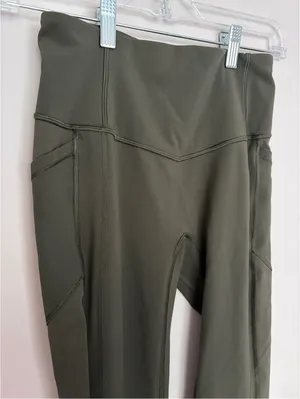 Lululemon All the Right Places Crop II Dark Olive thumbnail 4