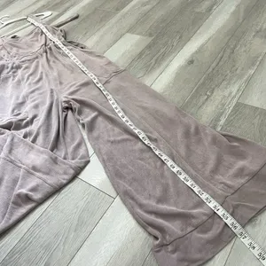 Free People Jumpsuit wide leg its a cinch womens Purple (medium) athleisure boho thumbnail 7