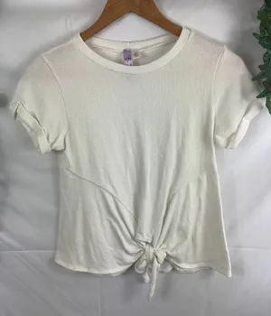Alya Tie bottom white tshirt XS thumbnail 1