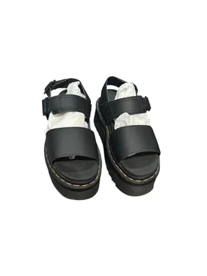 Dr. Martens Voss Quad Leather Strap Platform Sandals size 6 Black thumbnail 2