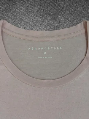 Aeropostale Blush Pink Lace-Up Shoulder Long Sleeve Top Medium thumbnail 4