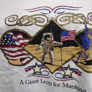 Diamond Supply Co. Vintage 90s Diamond Dust space NASA White Graphic T-Shirt thumbnail 2