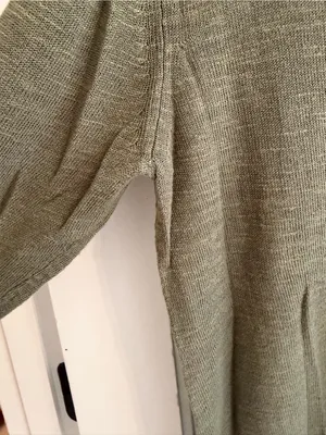 Premise Linen Rayon Olive Green Button Front Cardigan‎ Sweater L thumbnail 5
