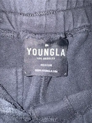 YoungLA "Young Ambitious Club" Immortal Graphic Sweat Shorts Size Medium thumbnail 4