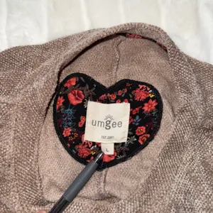 Umgee Womens Brown Textured Knit Dolman Sleeve Oversized Top‎ Size L thumbnail 2