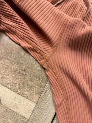 FP Movement Loose Ribbed Sweatpants in Rust Color Women’s Size XS Loungewear thumbnail 5