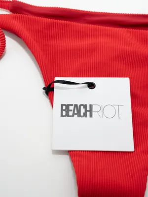 Beach Riot - Winona‎ Soleil Ribbed Tie-Side Bikini Bottom thumbnail 6