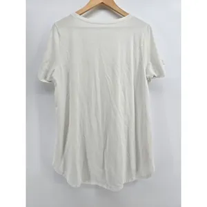 Soft Surroundings T-Shirt Womens XL White Pima Cotton Spandex Stretch EUC thumbnail 3