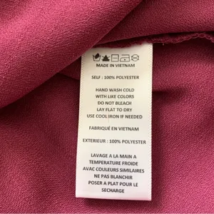 Paper Crane Top Berry Purple Smocked Baby Doll Long Sleeve Blouse Top Medium NEW thumbnail 9