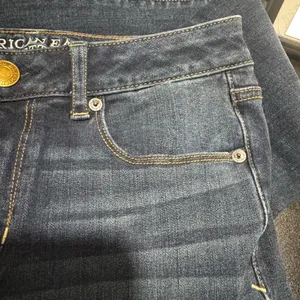American Eagle Skinny Kick Women’s Jeans Size 4 Long Dark Wash Stretch Denim thumbnail 9