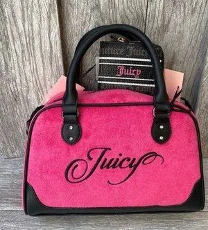 Juicy Couture | Pink Bowler Satchel Bag & Black Card Wallet Set thumbnail 1