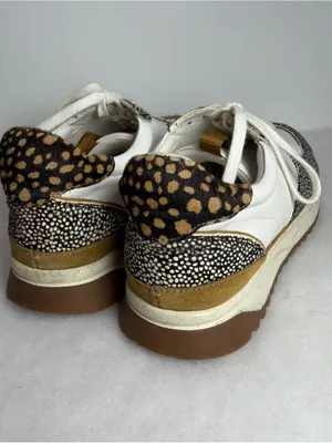 Madewell Sneakers Unisex Kickoff Trainer Leather Calf Hair Lace Up thumbnail 5