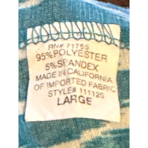Robin Piccone Maxi Dress Women's Large Blue White Geometric Halter Stretch thumbnail 8