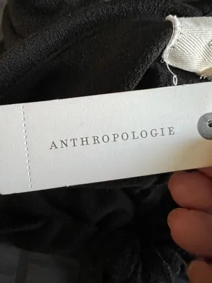 En‎ Elly Anthropologie NWT Black Halter Ruched Crop Top thumbnail 8