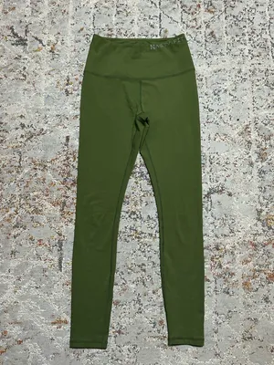 Nasty Fit high rise Gym Workout leggings size XS green thumbnail 3