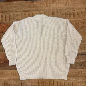 Jenni Kayne Alpaca Cocoon Cardigan XS Chunky Knit Wool Blend Oversized Cream thumbnail 4