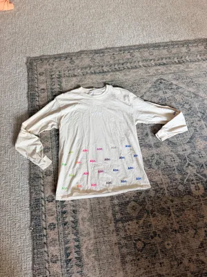 Advisory Board Crystals x Kith long sleeve ABC logo cream multi color shirt S thumbnail 16