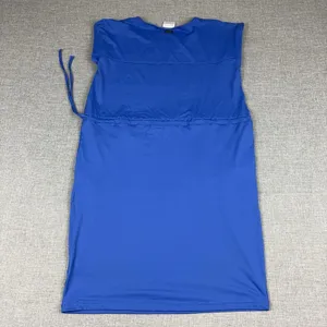 Columbia T-Shirt Dress Womens Small Blue Sleeveless Drawstring Pockets Jersey thumbnail 8