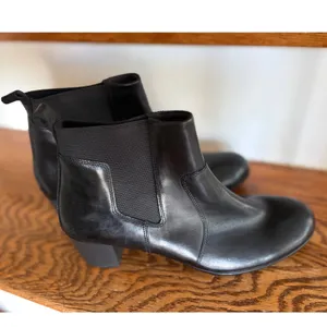 ECCO Shape 35 Black Leather Block‎ Heel Chelsea Ankle Boots EU 41 US 10 thumbnail 5