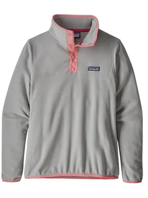 Patagonia Micro D Snap T Pullover Grey/Pink Size Medium thumbnail 1