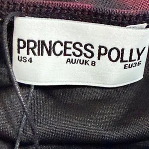 Princess Polly Maribella Set Black Red Abstract Ruched Mini Skirt Two Piece US 4 thumbnail 9