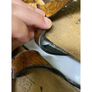 Birkenstock Birki's Sandals Sz 38‎ 7 5 Copper Bronze Snakeskin Print Shoes thumbnail 7