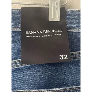 New Banana Republic High Rise Wide leg cropped Jeans thumbnail 9