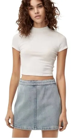 Aritzia Wilfred Free donyale denim A-line skirt size 8 thumbnail 1