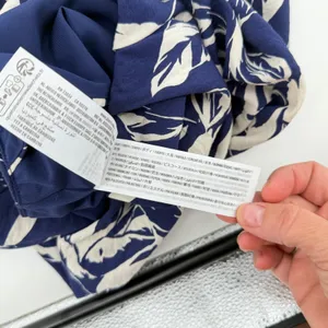 Abercrombie &‎ Fitch Blue White Floral Tropical Midi Skirt Petite Medium MP Slit thumbnail 4