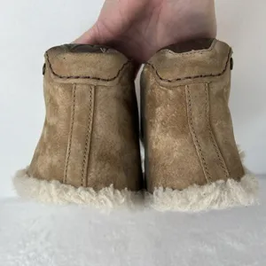 UGG Sz 8 Alena Moccasin‎ Slippers 1004806 Shearling Chestnut Suede Bootie Shoe thumbnail 11