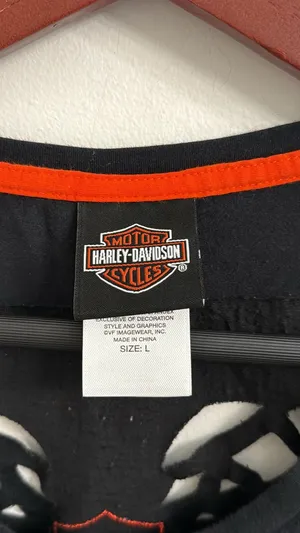 Harley-Davidson Women's Winged Cruiser Short Sleeve Tee, Black Sz L thumbnail 3
