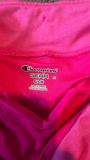 Champion hot pink shorts thumbnail 2