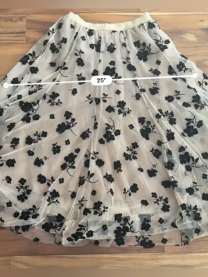 Chicwish 3D Floral Mesh Maxi A-Line Skirt thumbnail 11