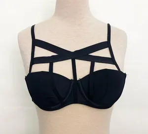 Adoreme Eileen Contour Strappy Cage Black Bra 32C thumbnail 1