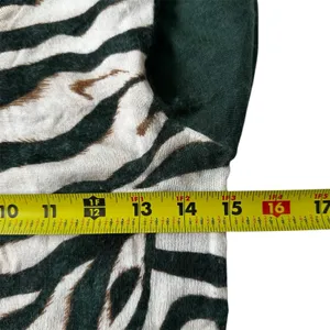 Roberto Verino Womens Top 8 Green Animal Print Angora Blend Long Sleeve | 13-28 thumbnail 5