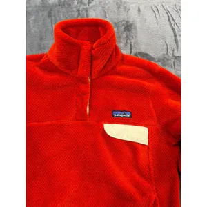 Patagonia Re-Tool Snap-T Pullover Women Red Fleece Sweater XS thumbnail 2