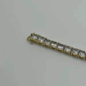 Kristalize Jewelry Moissanite Tennis Bracelet Gold 5mm 7 Inch Brand New VVS1 Crazy Shine No Pass thumbnail 4