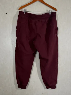 Lululemon Women’s Scuba High-Rise Jogger Pants Cotton Terry Mulled Wine 14 thumbnail 6