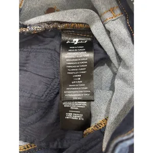7 For All Mankind High Waist Skinny Jeans Dark Indigo Blue Size 28 Stretch Denim thumbnail 14