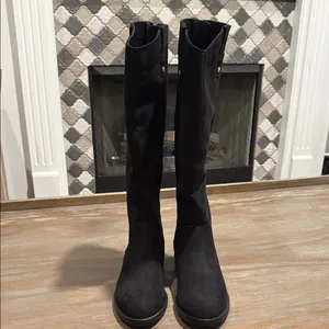 Kenneth Cole Wind‎ Stretch Riding Boots Black Suede Size 5 Classic Tall Boot thumbnail 11