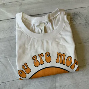 Bella Canvas More Than a Test Score Tee White Women’s Medium NWOT thumbnail 6