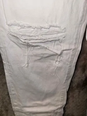 Pistola high rise white distressed button fly bootcut jeans size 27 #751 thumbnail 11