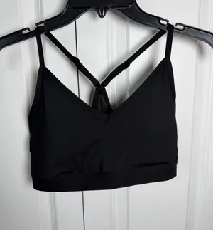 Athletic Works Black Sports Bra M thumbnail 1